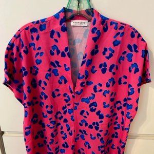 Leopard Print Drop Shoulder Top NWT